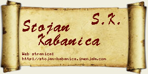 Stojan Kabanica vizit kartica
